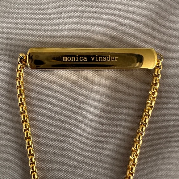 Monica Vinander Engravable Linear Friendship Chain Bracelet - Picture 3 of 3